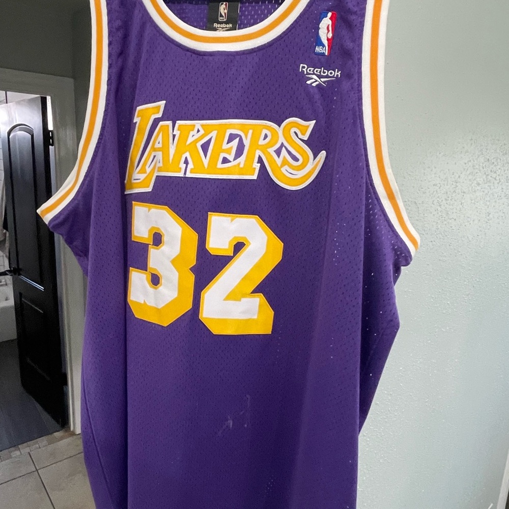 Reebok Lakers Magic Johnson Jersey